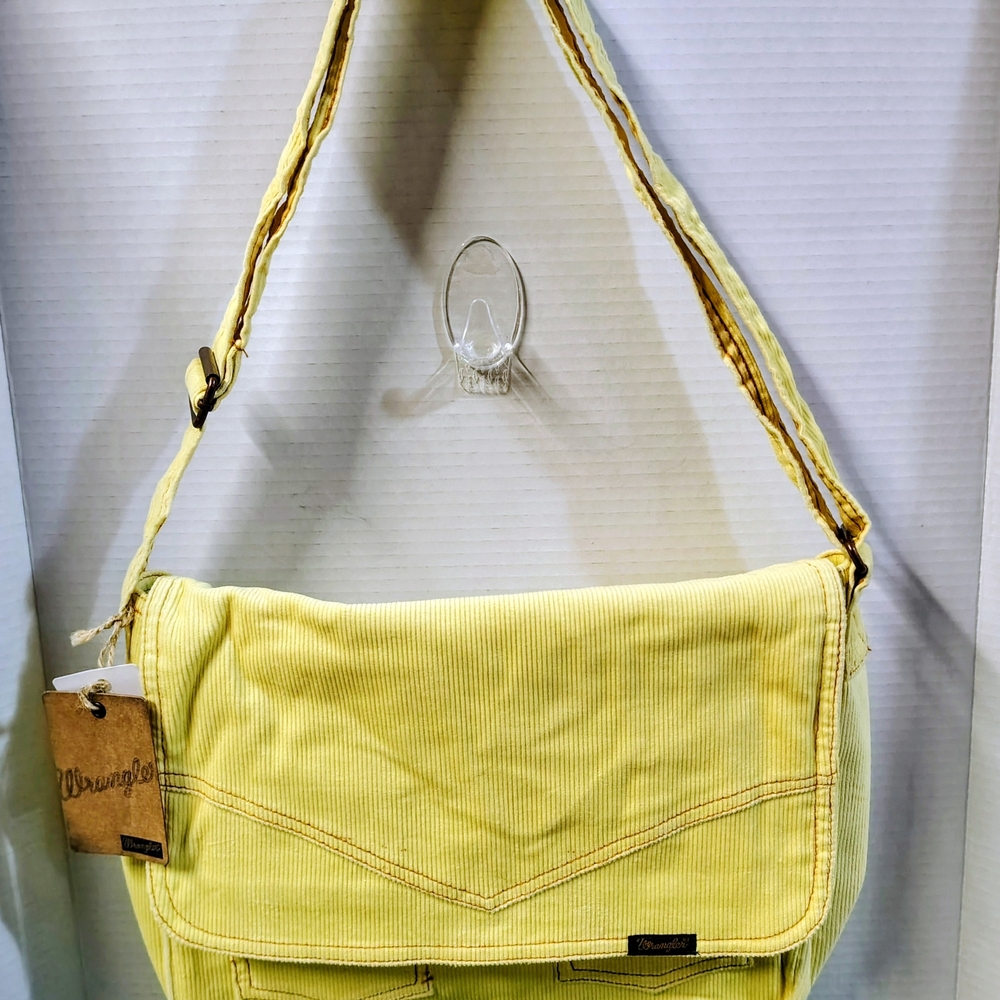 Wrangler Yellow Corduroy Tote Bag